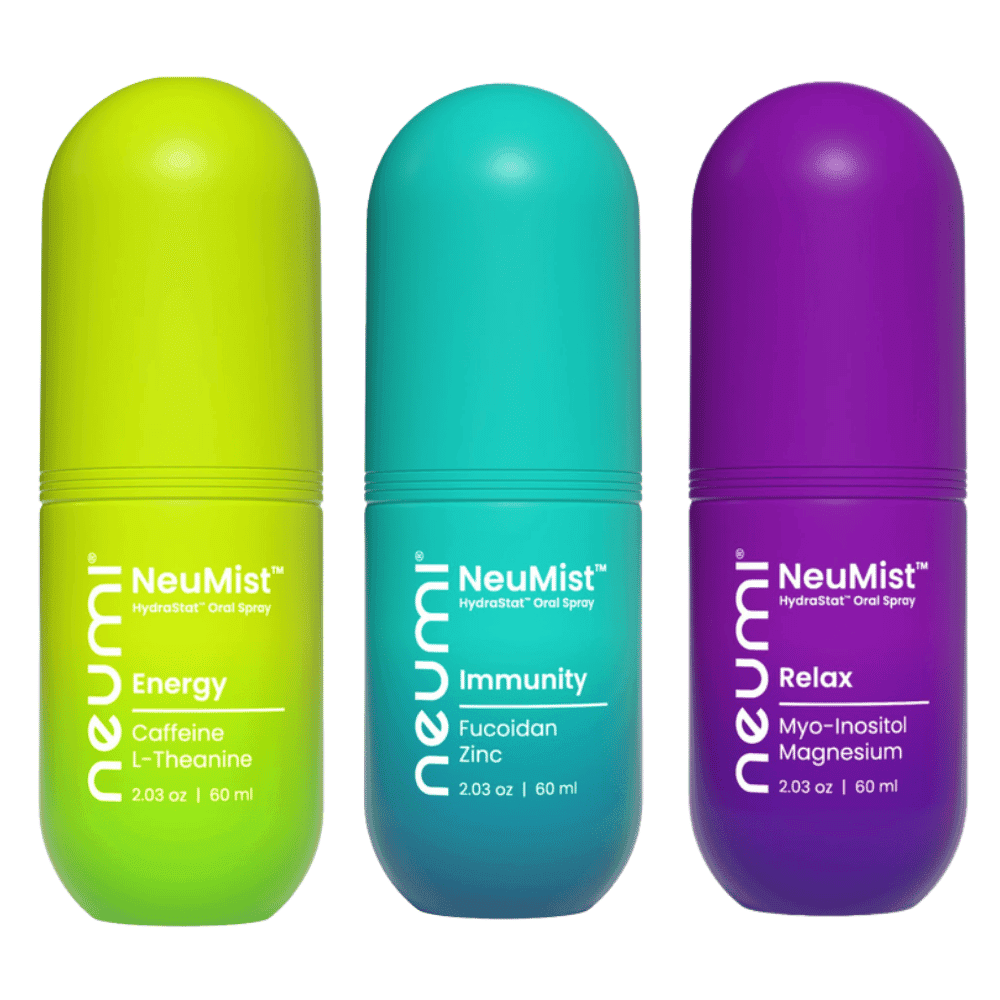 Zestaw Neumi NeuMist™ (Energy + Immunity + Relax) 3 x 60 ml – Kompletny 24-Godzinny Nano-Rytuał Zdrowia