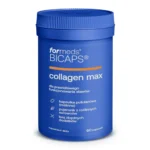 Kolagen max w kapsułkach BICAPS Collagen MAX od Formeds w opakowaniu na białym tle - kompleks 5 składników aktywnych dla zdrowia stawów i skóry