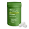 Opakowanie Formeds LIPOCAPS K2+D3 z kapsułkami.