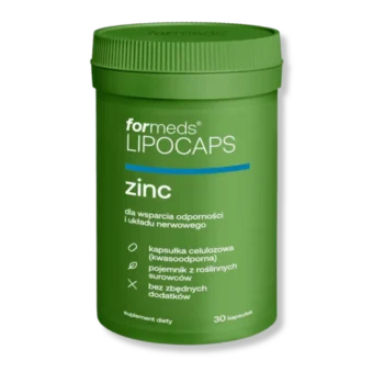 Opakowanie Formeds LIPOCAPS Zinc – widok przedni.