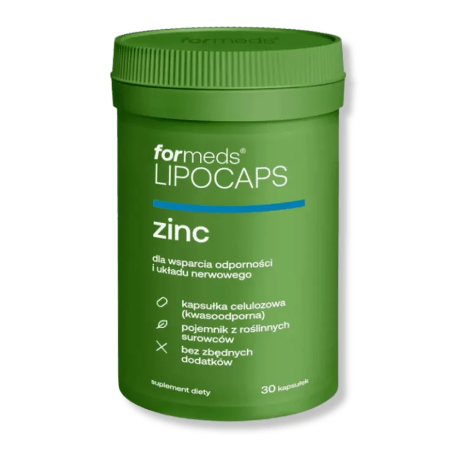 Opakowanie Formeds LIPOCAPS Zinc – widok przedni.