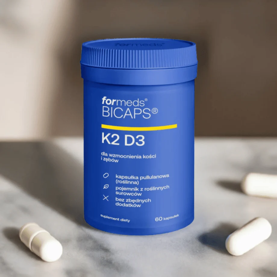 Skład suplementu BICAPS B Cardio Plus z koenzymem Q10, witaminami B i L-cysteiną na zdrowie serca