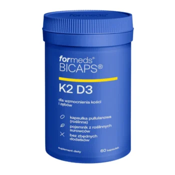 BICAPS K2 D3 - suplement diety z witaminą K2 MK-7 i D3 wspierający zdrowie kości oraz odporność