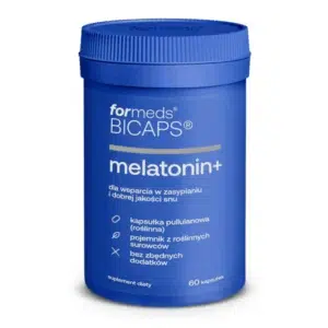 BiCaps Melatonine 1mg - naturalna melatonina w formomikrosferach na zdrowy sen