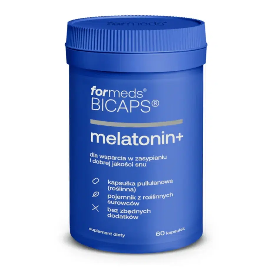 BiCaps Melatonine 1mg - naturalna melatonina w formomikrosferach na zdrowy sen