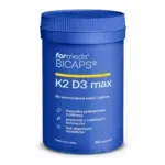 BICAPS K2D3 MAX suplement z witaminą K2 MK-7 i D3 ForMeds 60 kapsułek