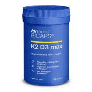 BICAPS K2D3 MAX suplement z witaminą K2 MK-7 i D3 ForMeds 60 kapsułek