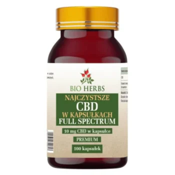 CBD Full Spectrum 10 mg Bio-Herbs - 100 kapsułek z optymalną dawką kannabinoidów