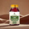 Opakowanie CBD Full Spectrum 5 mg - najlepsza dawka dla początkujących, opakowanie na tle brązowej tkaniny