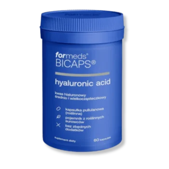 Opakowanie Bicaps Hyaluronic Acid od Formeds – widok z przodu.