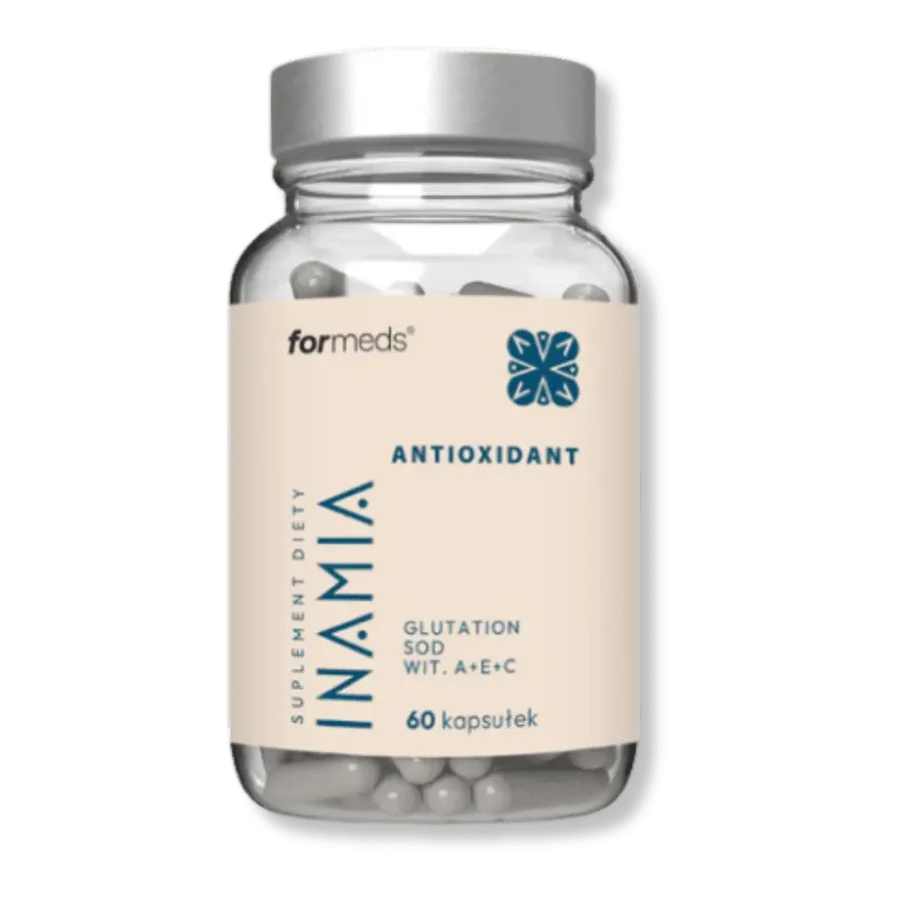 Słoik z suplementem diety inamia antioxidant od formeds