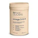 Olicaps Omega-3-6-9 Formeds 60 kapsułek - kompleksowy suplement z kwasami omega-3, omega-6 i omega-9 dla pełnego wsparcia zdrowia na białym tle