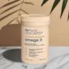 Formeds Olicaps Omega-3 na eleganckim marmurze z zielonymi liśćmi - kwasy EPA i DHA dla zdrowia serca, mózgu i oczu w formie małych kapsułek