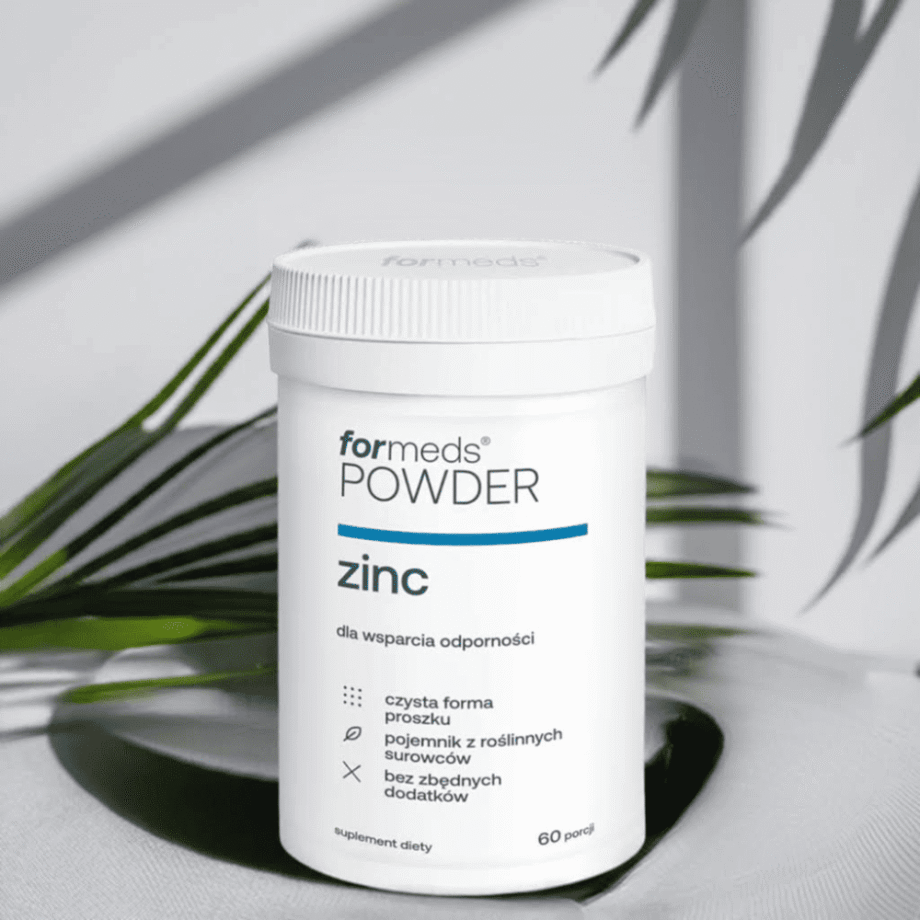 Opakowanie suplementu POWDER ZINC - cynk w proszku ForMeds