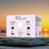 PRENACAPS MULTI 2 + DHA – zestaw z Quatrefolic®, witaminą K2 MK-7 i kwasami omega-3 na tle zachodzącego słońca – harmonia zdrowia matki i dziecka w II i III trymestrze oraz podczas karmienia