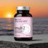 PRENACAPS MULTI 2 – suplement z Quatrefolic® i witaminą K2 MK-7 na tle zachodzącego słońca – harmonia zdrowia matki i dziecka w II i III trymestrze oraz w okresie karmienia