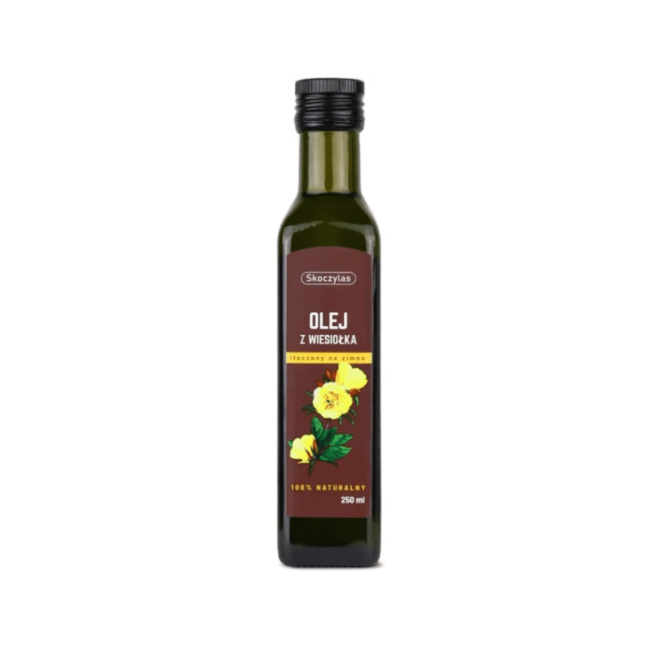 Butelka oleju z wiesiołka - naturalny suplement diety