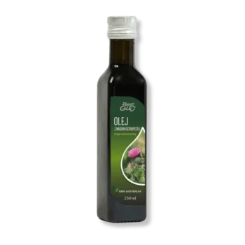 Butelka oleju z ostropestu Zielony Olej