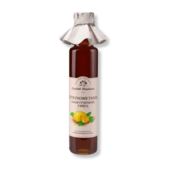 syrop cytrynowy z mieta ogrodek dziadunia