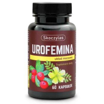 Urofemina w kapsułkach od Marka Skoczylasa na białym tle