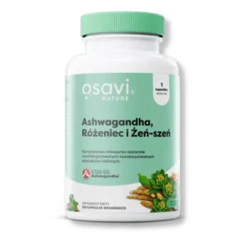 Opokawowanie suplementu diety -ashwaganda firmy osavi.
