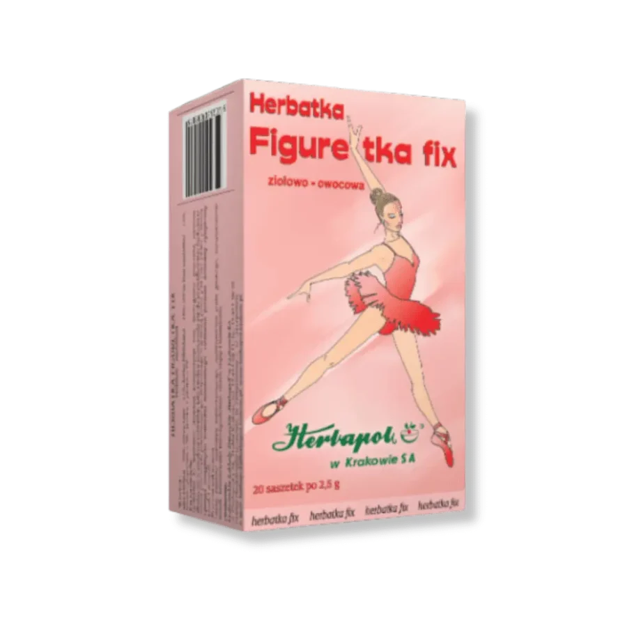 Wizualizacja opakowania herbatki fix figuretka