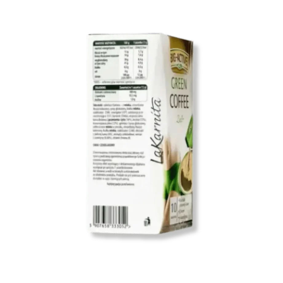 Opakowanie La Karnita GREEN COFFEE 2w1+ – tył