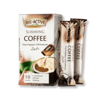 Opakowanie La Karnita SLIMMING COFFEE 2w1+ – przód z dwiema saszetkami