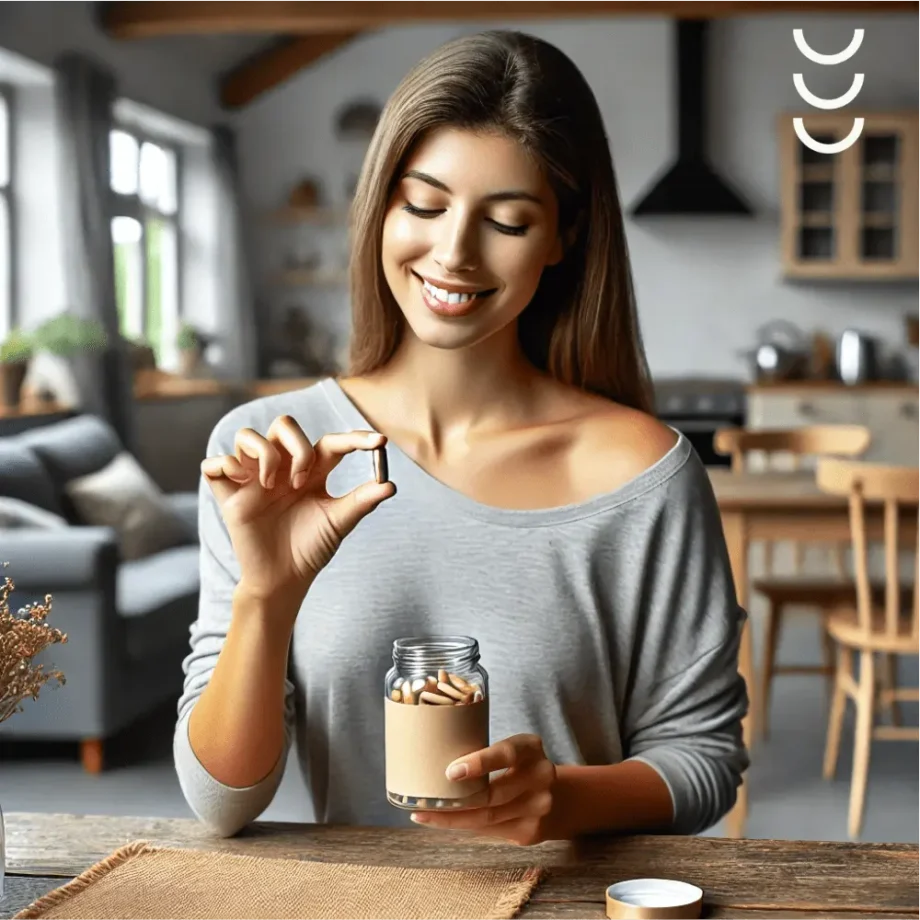 Adaptogen na radzenie sobie ze stresem – Ashwagandha Full Spectrum 450mg firmy Swanson – styl życia ukazujący codzienne stosowanie.