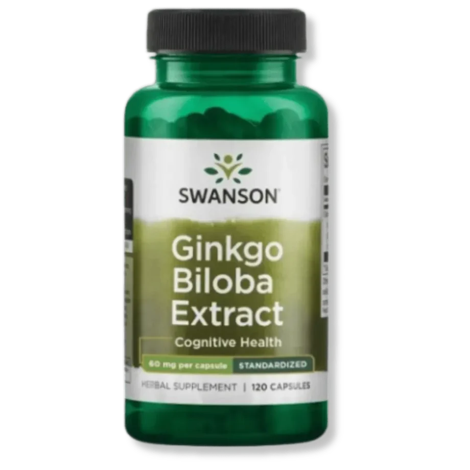 Opakowanie swanson ginkgo biloba.