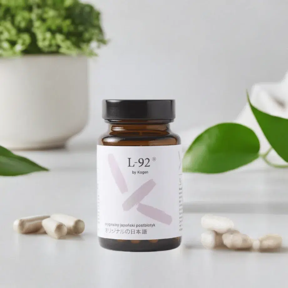 L-92 Postbiotyk - suplement na alergie i wzmocnienie odporności z Lactobacillus acidophilus z kilkoma kapsułkami