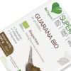 Zbliżenie na opakowanie superfoods guarana od beorganic