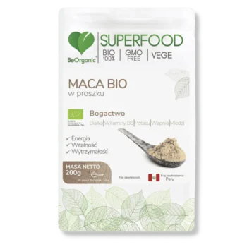 Opakowanie maca bio naturalnego adaptogenu