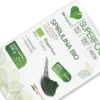 Powiększone opakowanie spiruliny w proszku firmy beorganic