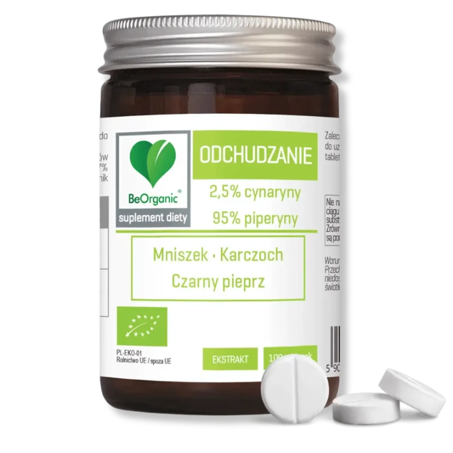 Opakowanie odchudzanie beorganic z trezma tabletkami
