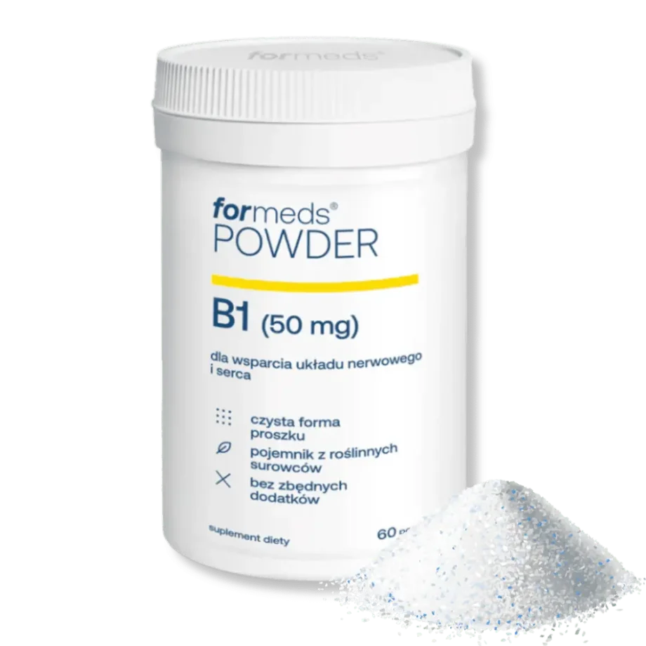 Powder b1 od formeds - białe opakowanie z proszkiem