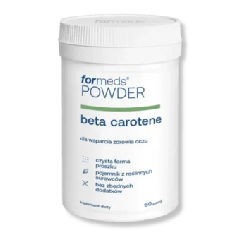 Białe opakowanie powder beta-carotene od formeds