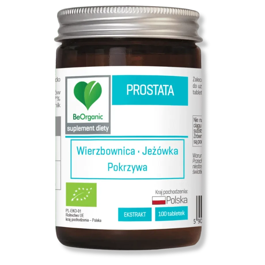 Opakowanie suplementu diety prostata w tabletkach od beorganic