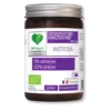 Wątroba beorganic w brązowym opakowaniu na bezbarwnym tle