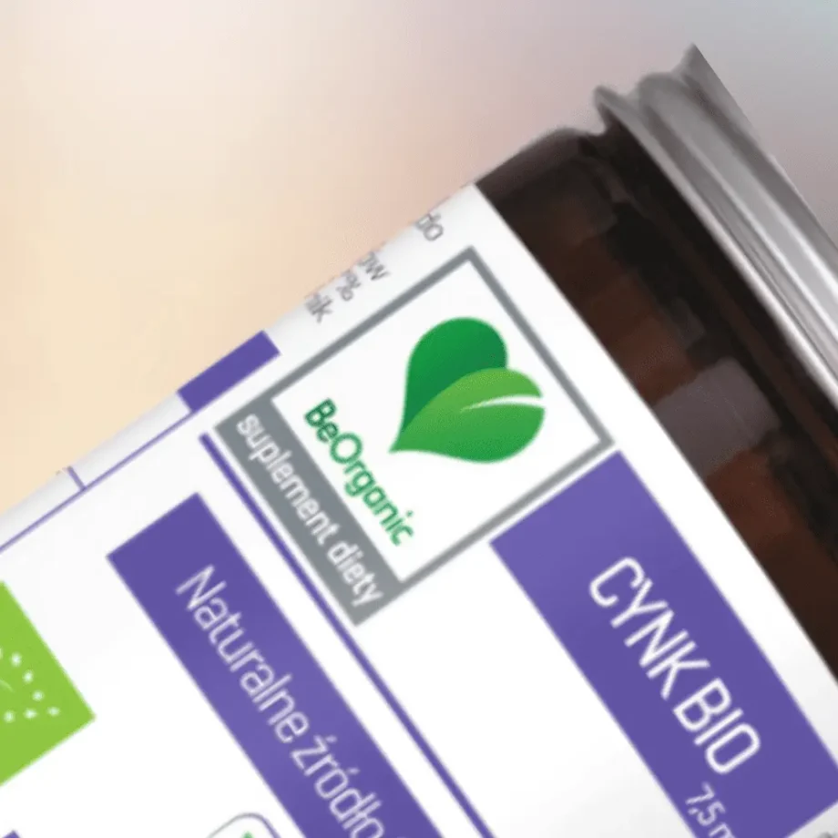 Cynk organiczny beorganic w słoiku
