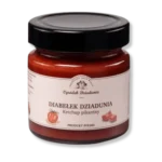 Słoik pikantnego i naturalnego keczupu z ogródka dziadunia