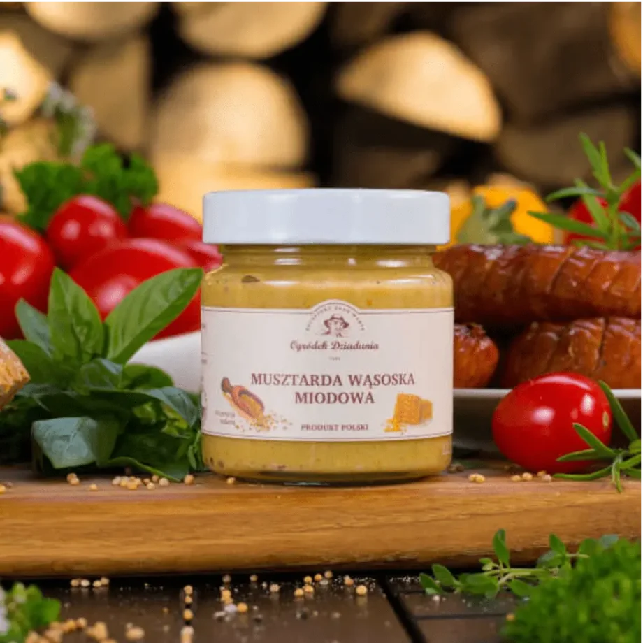 Musztarda miodowa ogródek dziadunia z pomidorami