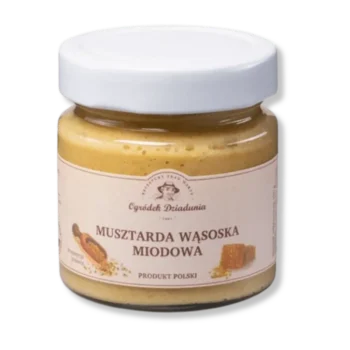 Musztarda miodowa ogródek dziadunia w słoiku