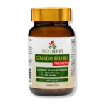 Słoiczek z suplementem diety gingko biloba premium bio herbs