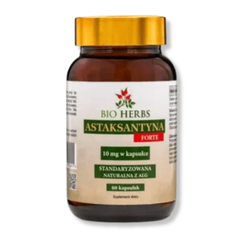 Słoiczek suplementu diety bio herbs astaksantyna naturalna