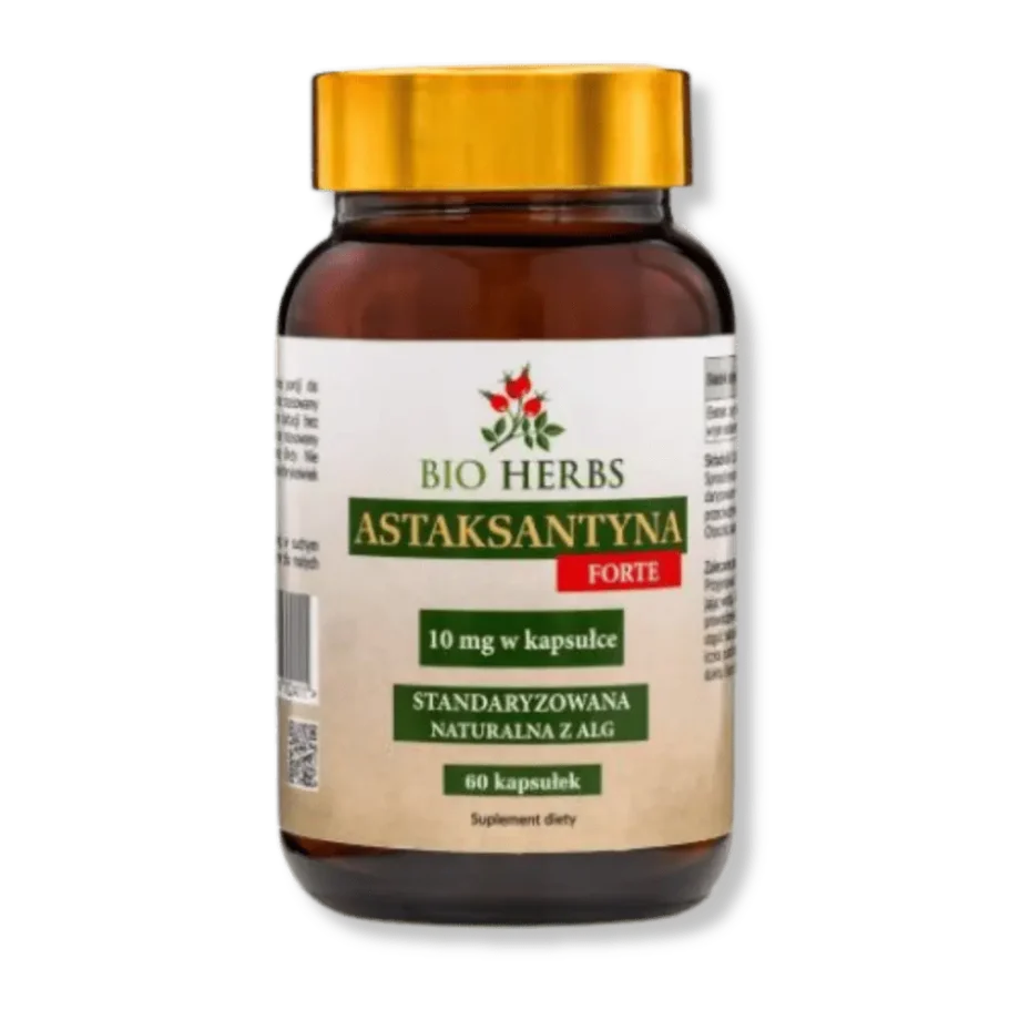 Słoiczek suplementu diety bio herbs astaksantyna naturalna