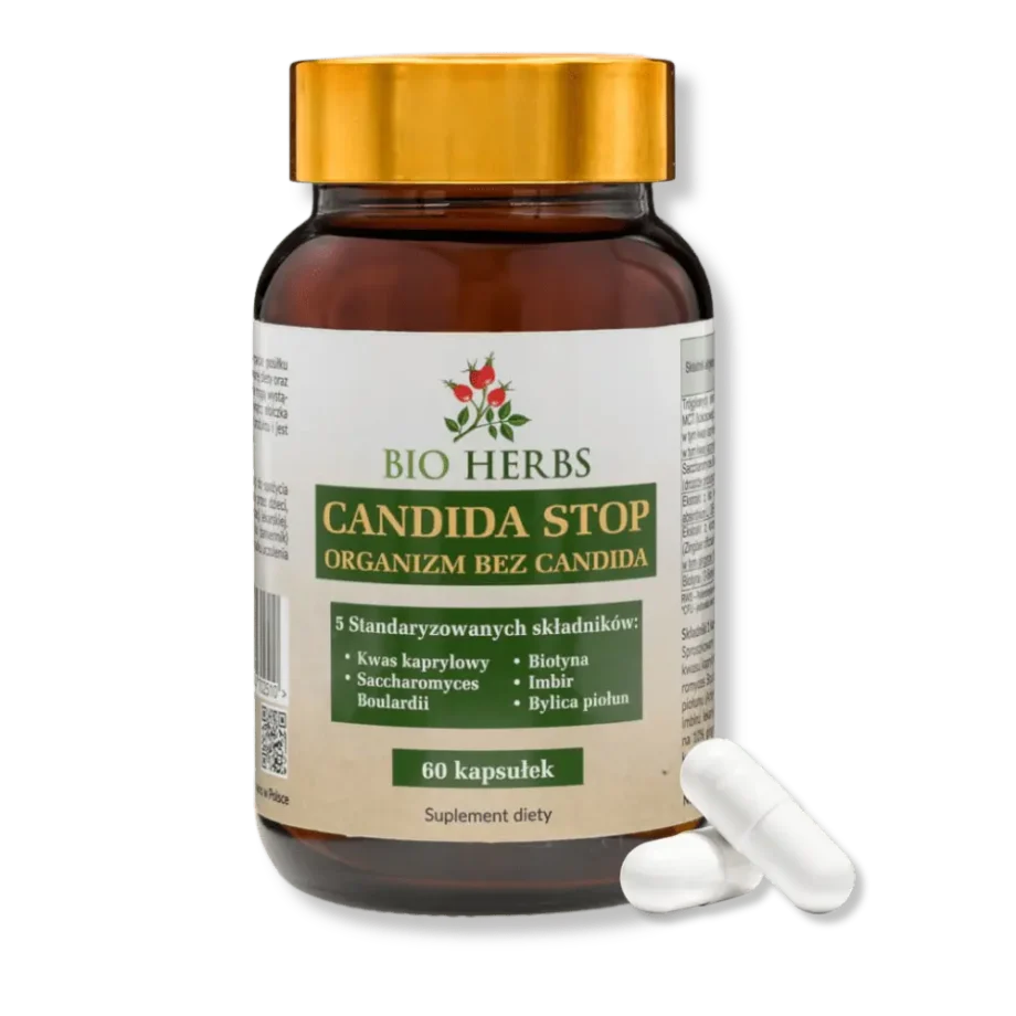 Candida stop suplement od bioherbs z dwoma kapsułkami