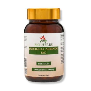 Słoik suplementu diety indole carbinol bio herbs