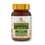 Słoik z suplementem diety inozytol + maca od bio herbs