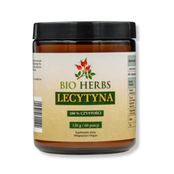 Słoiczek z suplementem diety lecytyna od bio herbs